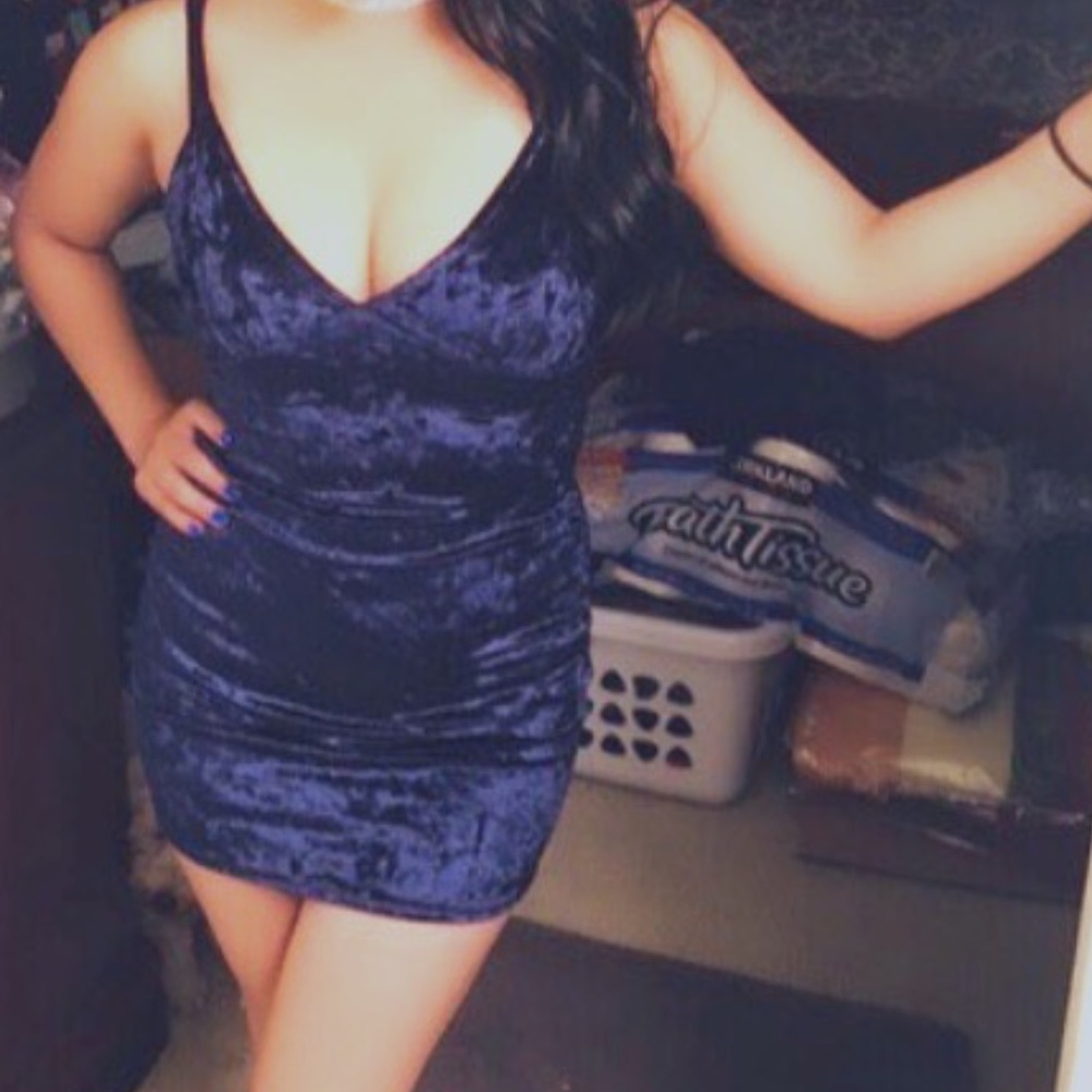 Velvet Blue Dress